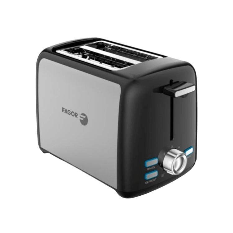 Fagor - ToastPro 7 2 rebanada(s) 800 W Negro, Acero inoxidable