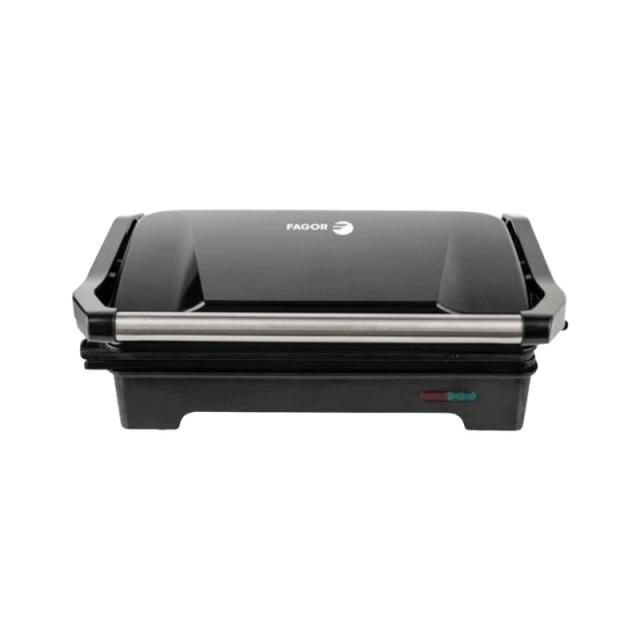 Fagor - EasyGrill sandwichera 1200 W Negro, Acero inoxidable