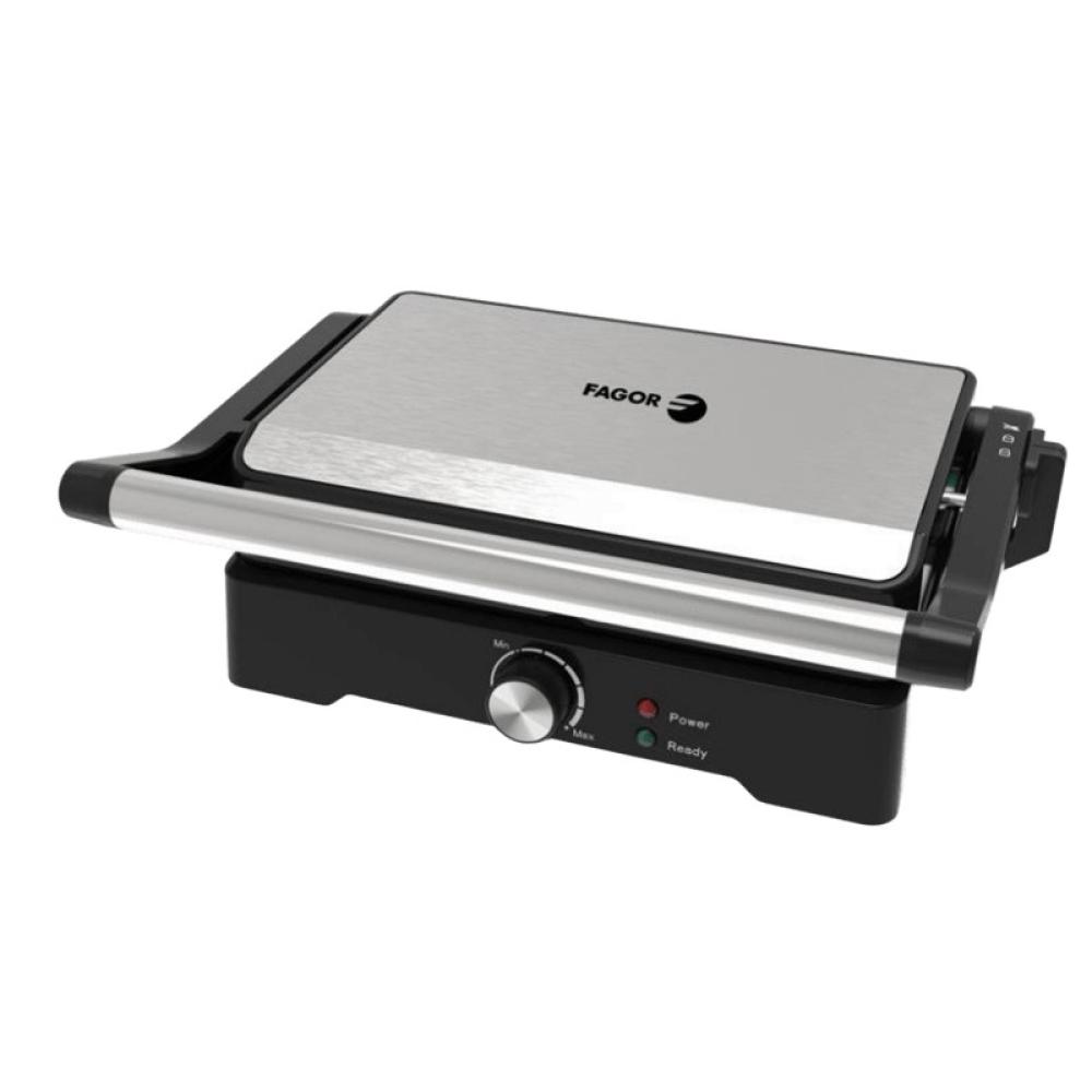 Fagor - Roast Grill sandwichera 1200 W Negro, Acero inoxidable