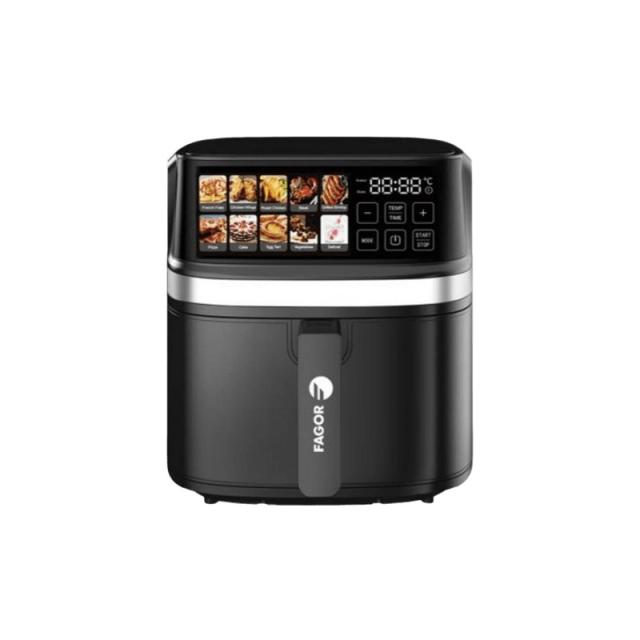 Fagor - Naturfry Luxe Sencillo 8 L Independiente 2200 W Freidora de aire caliente Negro, Plata