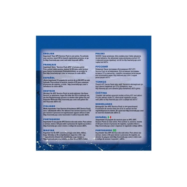 APC - Service Pack 1 Year Extended Warranty 1 licencia(s) 1 año(s) - WBEXTWAR1YR-SP-03