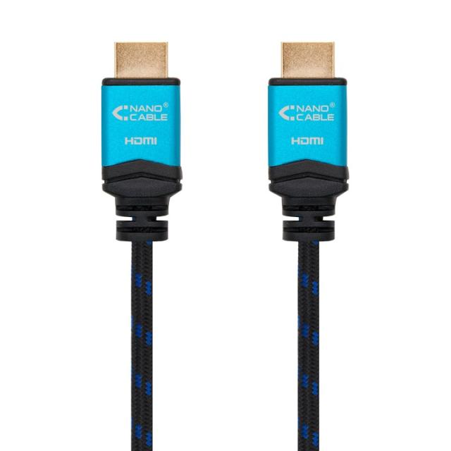 Nanocable - Cable HDMI V2.0 4K@60GHz 18 Gbps A/M-A/M, negro, 1.5 m.