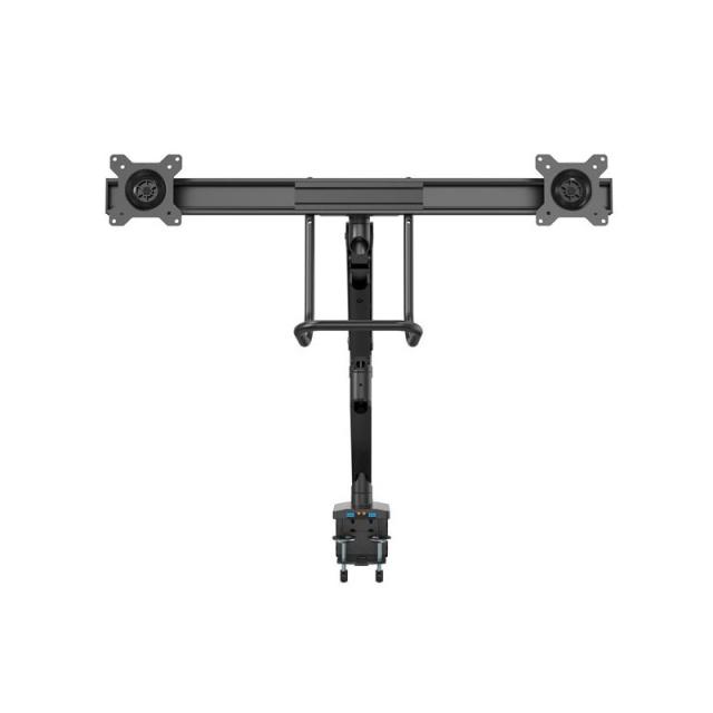 StarTech.com - Brazo de Soporte de Montaje para 2 Monitores - con 2 Puertos USB 3.0 - con Instalación por Grommet o Mordaza para