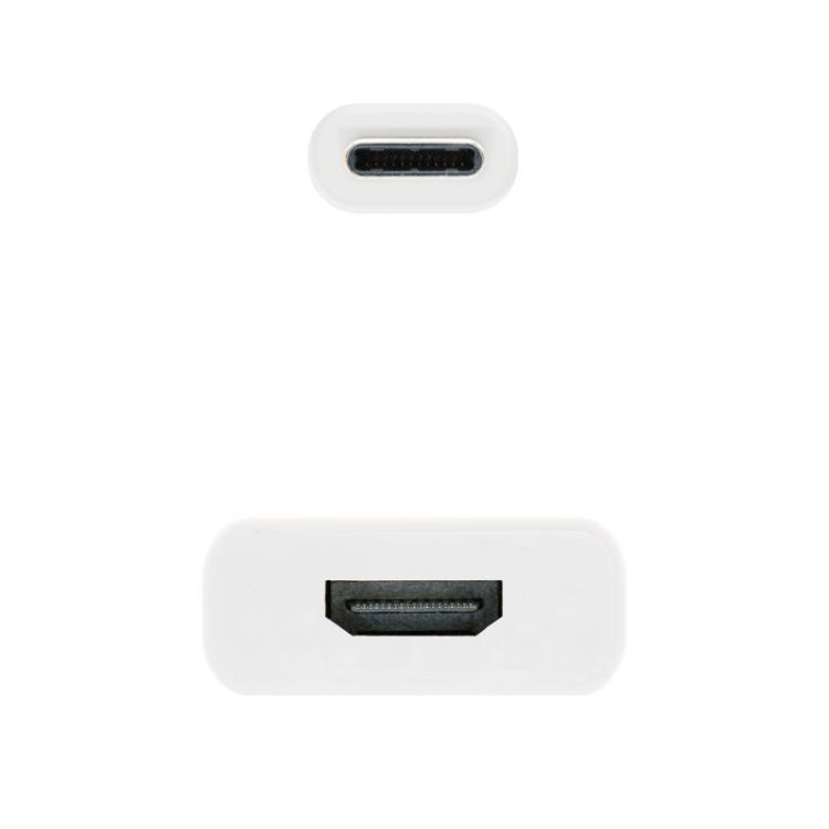 Nanocable - CONVERSOR USB-C A HDMI 4K, 15 CM