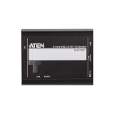 ATEN - Extensor USB 2.0 por Cat 5 con hub de cuatro puertos (hasta 100 m)