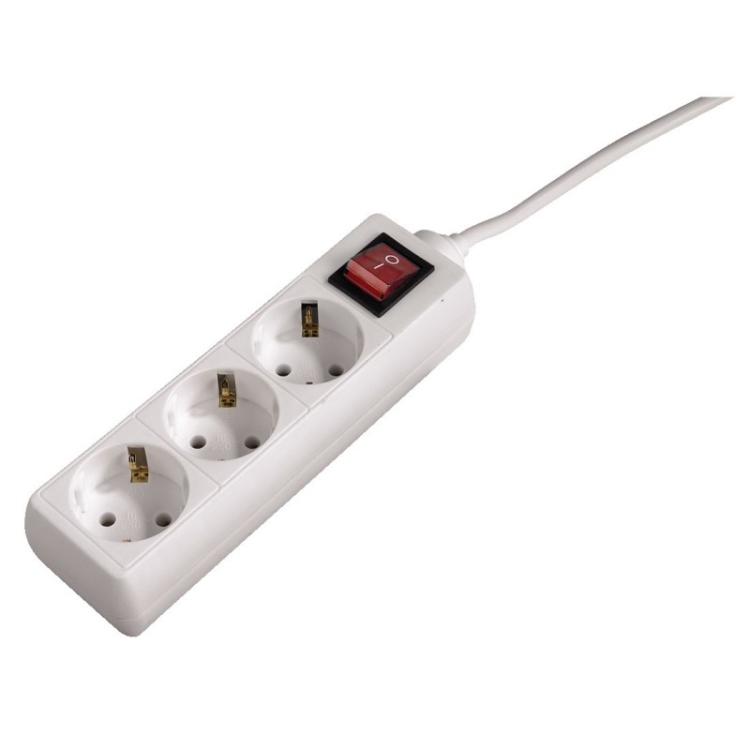 Hama - 1.4m, 10-Way Power Strip, Blanco