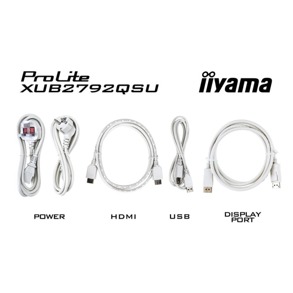 iiyama - ProLite XUB2792QSU-W6 pantalla para PC 68,6 cm (27") 2560 x 1440 Pixeles Quad HD LED Blanco