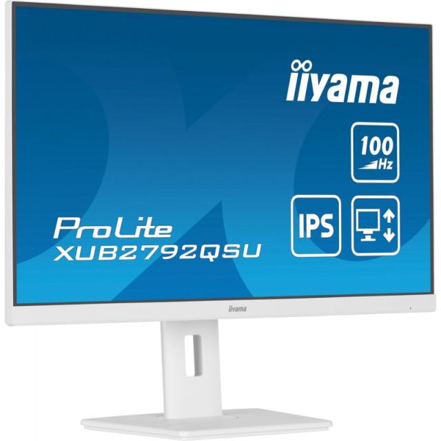iiyama - ProLite XUB2792QSU-W6 pantalla para PC 68,6 cm (27") 2560 x 1440 Pixeles Quad HD LED Blanco