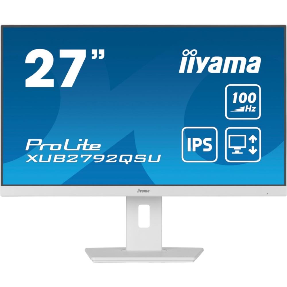 iiyama - ProLite XUB2792QSU-W6 pantalla para PC 68,6 cm (27") 2560 x 1440 Pixeles Quad HD LED Blanco