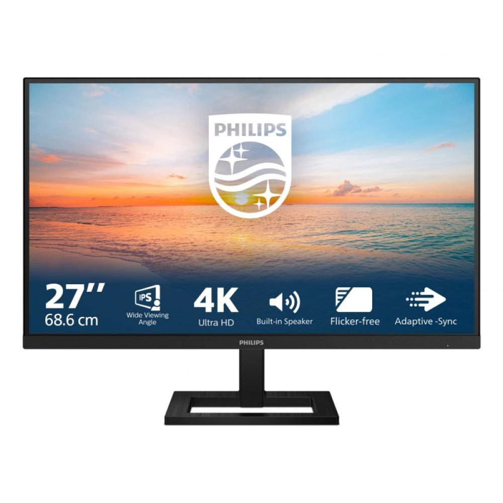 Philips - 1000 series 27E1N1800AE/00 pantalla para PC 68,6 cm (27") 3840 x 2160 Pixeles 4K Ultra HD LED Negro