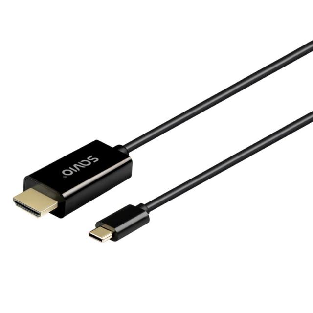 Savio - CL-191 cable USB 2 m USB C Negro