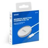 Savio - LA-11 cargador de dispositivo móvil Teléfono móvil, Universal Blanco CC Cargador inalámbrico Interior