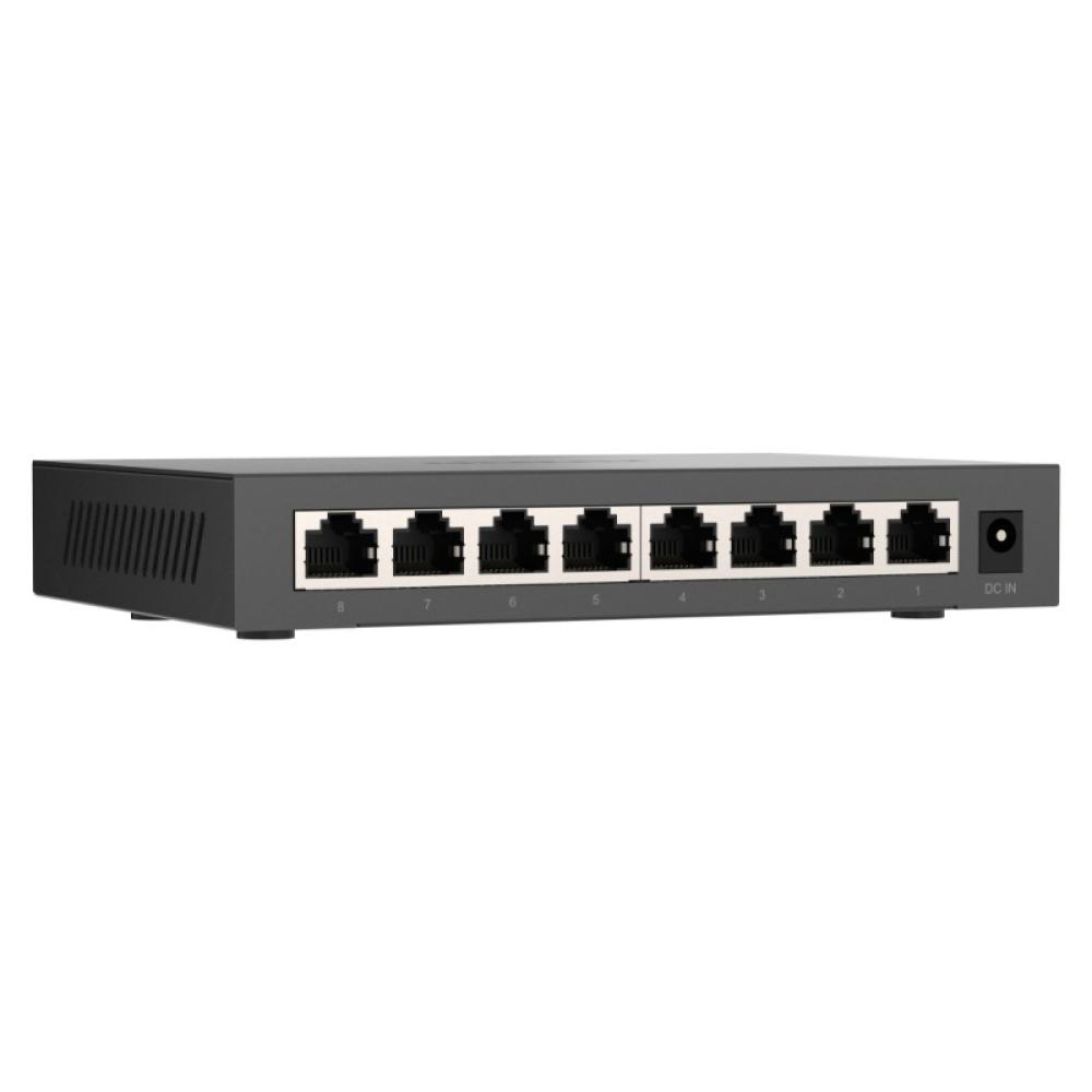 QNAP - QSW-1108-8T-R2 switch No administrado 2.5G Ethernet (100/1000/2500) Escritorio Negro