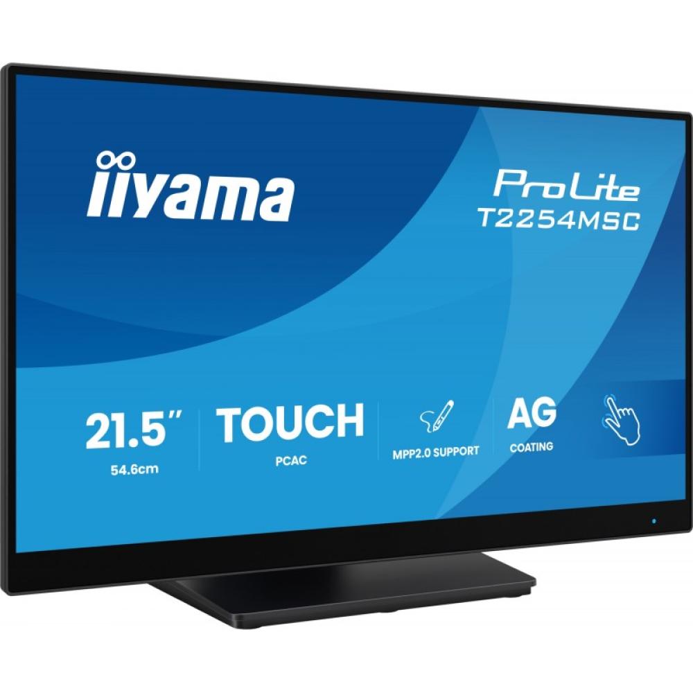 iiyama - T2254MSC-B2AG pantalla para PC 54,6 cm (21.5") 1920 x 1080 Pixeles Full HD LED Pantalla táctil Negro