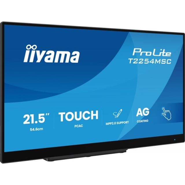 iiyama - T2254MSC-B2AG pantalla para PC 54,6 cm (21.5") 1920 x 1080 Pixeles Full HD LED Pantalla táctil Negro