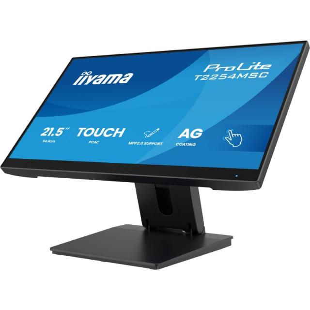 iiyama - T2254MSC-B2AG pantalla para PC 54,6 cm (21.5") 1920 x 1080 Pixeles Full HD LED Pantalla táctil Negro