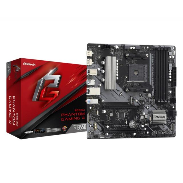Asrock - B550M Phantom Gaming 4 AMD B550 Zócalo AM4 micro ATX