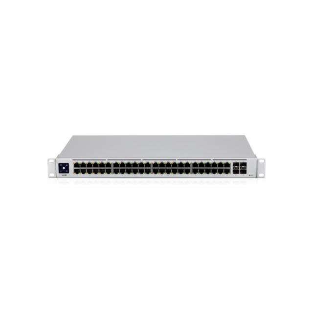 Ubiquiti - UniFi USW-48-POE switch Gestionado L2 Gigabit Ethernet (10/100/1000) Energía sobre Ethernet (PoE) 1U Acero inoxidable