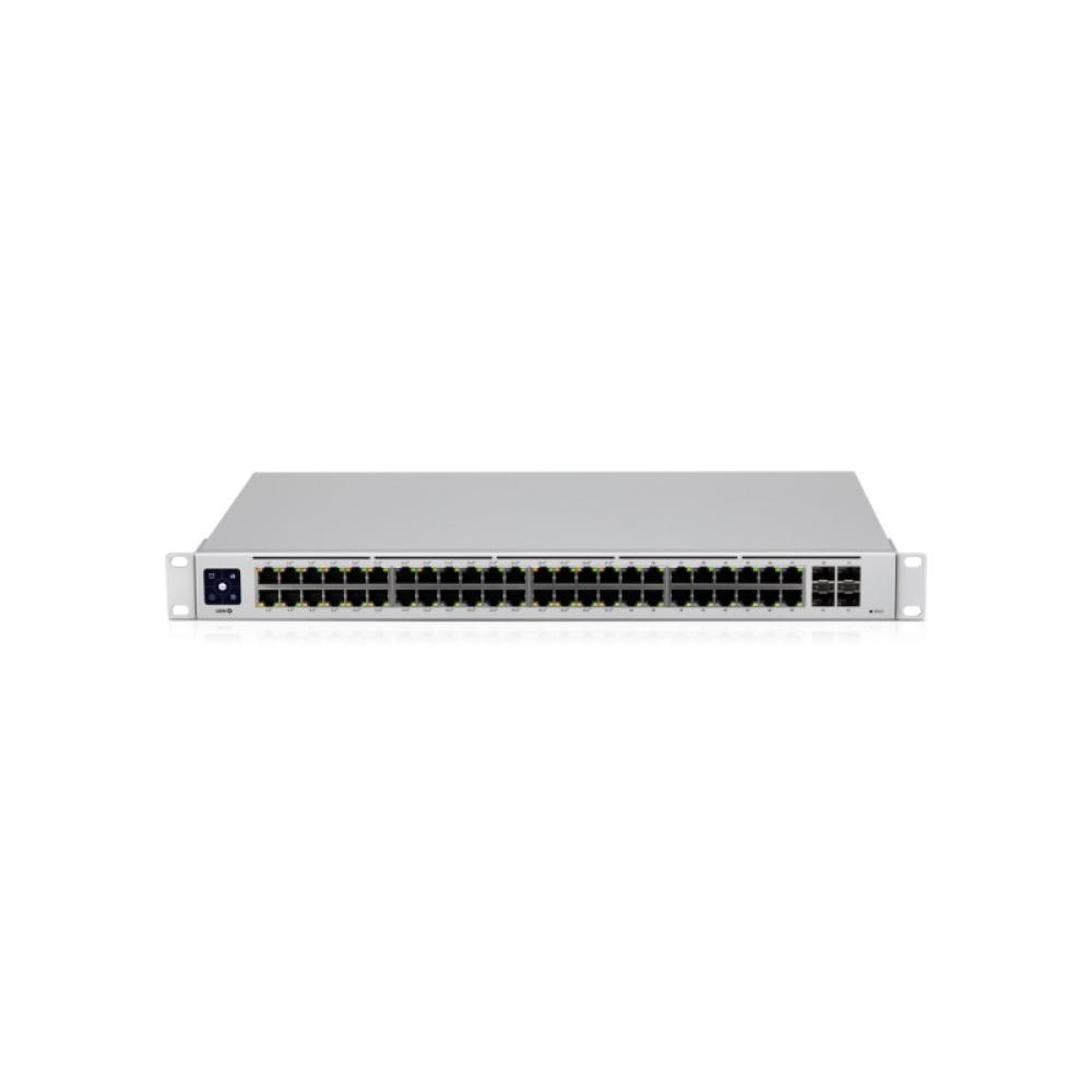 Ubiquiti - UniFi USW-48-POE switch Gestionado L2 Gigabit Ethernet (10/100/1000) Energía sobre Ethernet (PoE) 1U Acero inoxidable