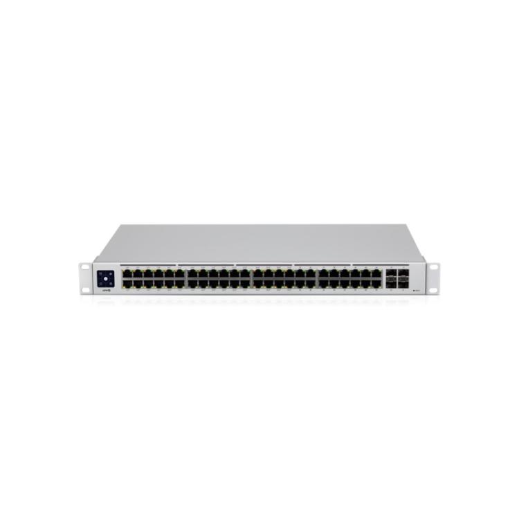 Ubiquiti - UniFi USW-48-POE switch Gestionado L2 Gigabit Ethernet (10/100/1000) Energía sobre Ethernet (PoE) 1U Acero inoxidable