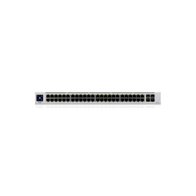 Ubiquiti - UniFi USW-48-POE switch Gestionado L2 Gigabit Ethernet (10/100/1000) Energía sobre Ethernet (PoE) 1U Acero inoxidable