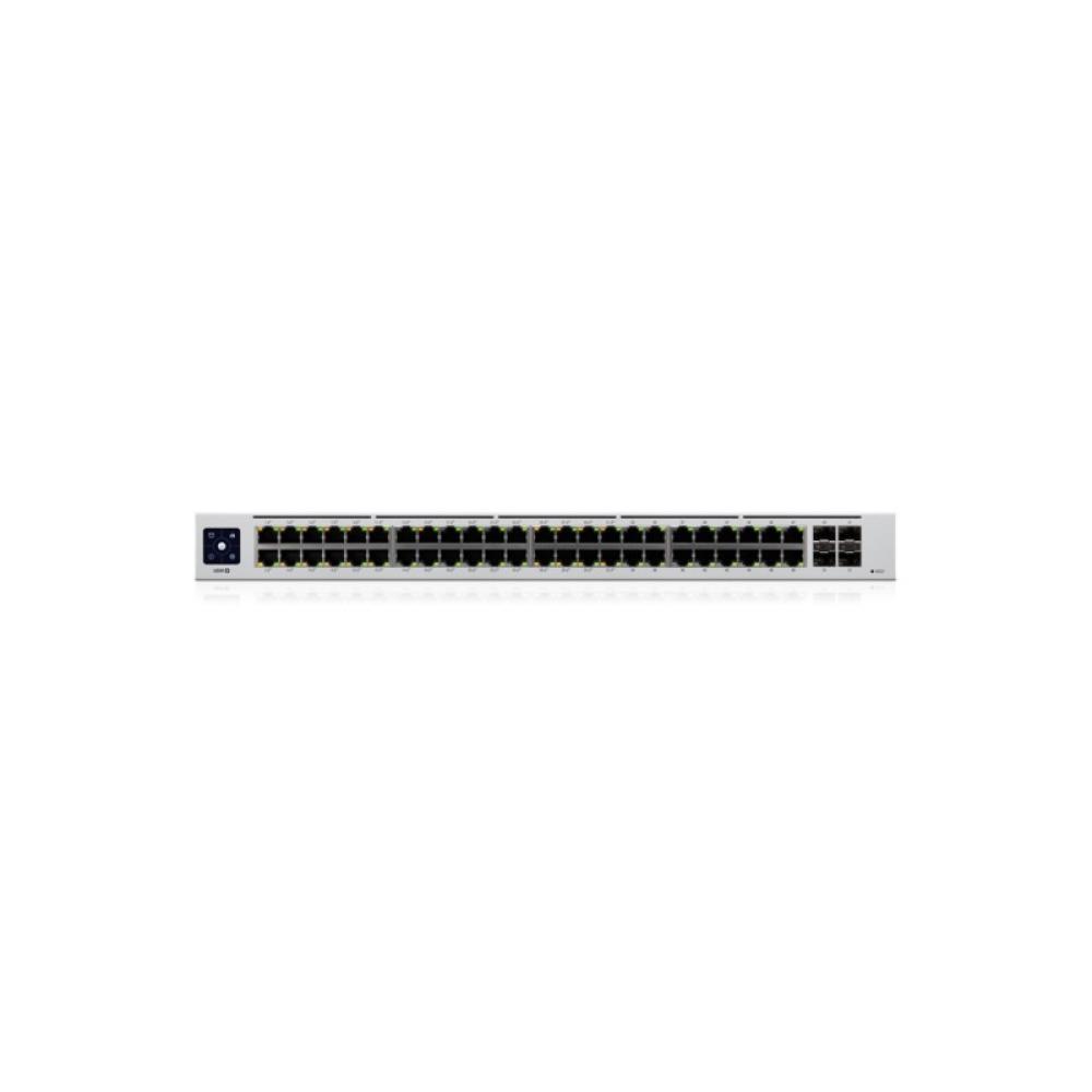 Ubiquiti - UniFi USW-48-POE switch Gestionado L2 Gigabit Ethernet (10/100/1000) Energía sobre Ethernet (PoE) 1U Acero inoxidable