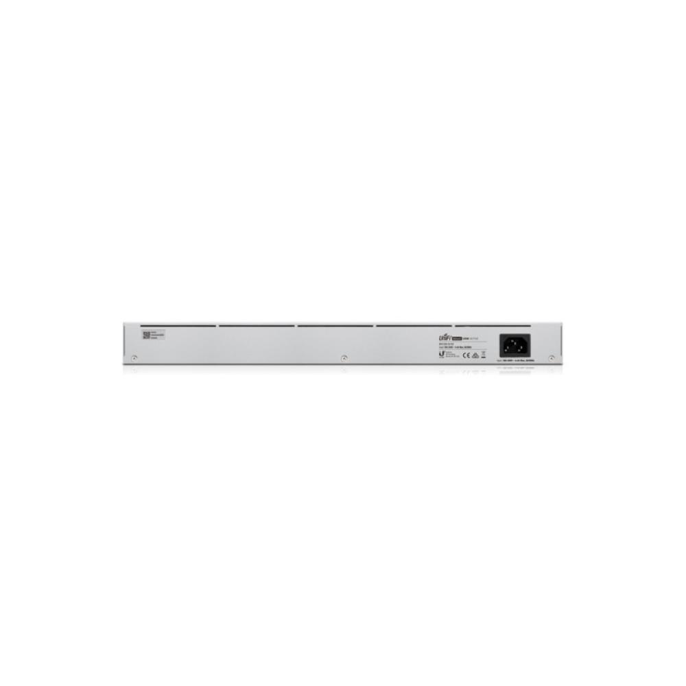Ubiquiti - UniFi USW-48-POE switch Gestionado L2 Gigabit Ethernet (10/100/1000) Energía sobre Ethernet (PoE) 1U Acero inoxidable