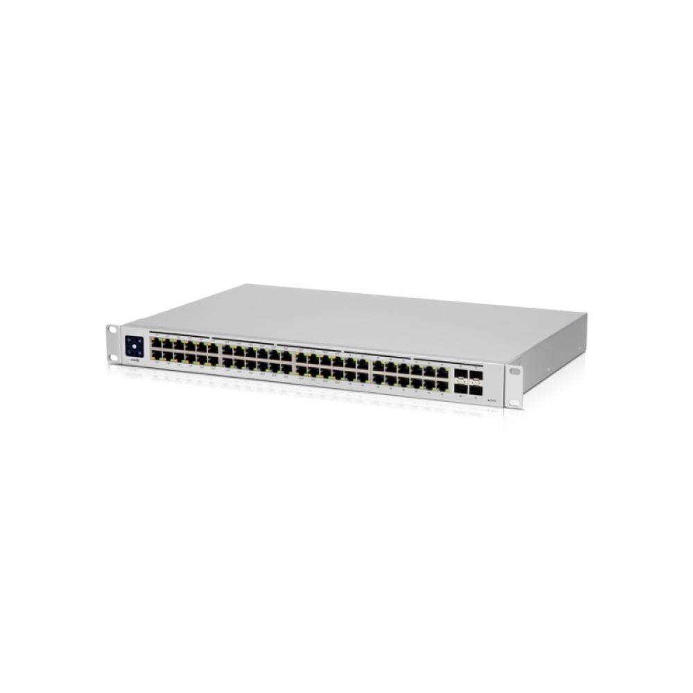 Ubiquiti - UniFi USW-48-POE switch Gestionado L2 Gigabit Ethernet (10/100/1000) Energía sobre Ethernet (PoE) 1U Acero inoxidable