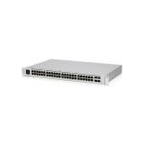 Ubiquiti - UniFi USW-48-POE switch Gestionado L2 Gigabit Ethernet (10/100/1000) Energía sobre Ethernet (PoE) 1U Acero inoxidable