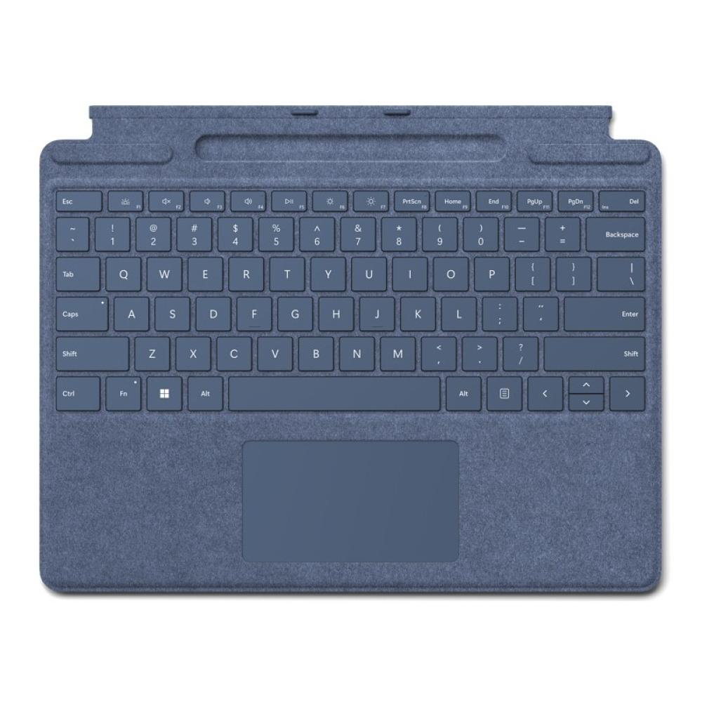 Microsoft - Surface Pro QWERTY Inglés Microsoft Cover port Azul oscuro