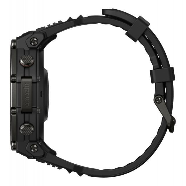 Amazfit - T-Rex 3 Pro 3,81 cm (1.5") AMOLED 48 mm Digital 480 x 480 Pixeles Pantalla táctil Negro Wifi GPS (satélite)