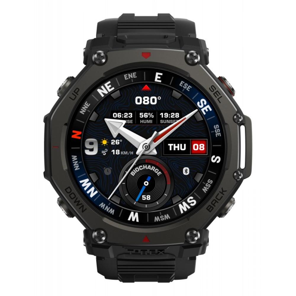 Amazfit - T-Rex 3 Pro 3,81 cm (1.5") AMOLED 48 mm Digital 480 x 480 Pixeles Pantalla táctil Negro Wifi GPS (satélite)