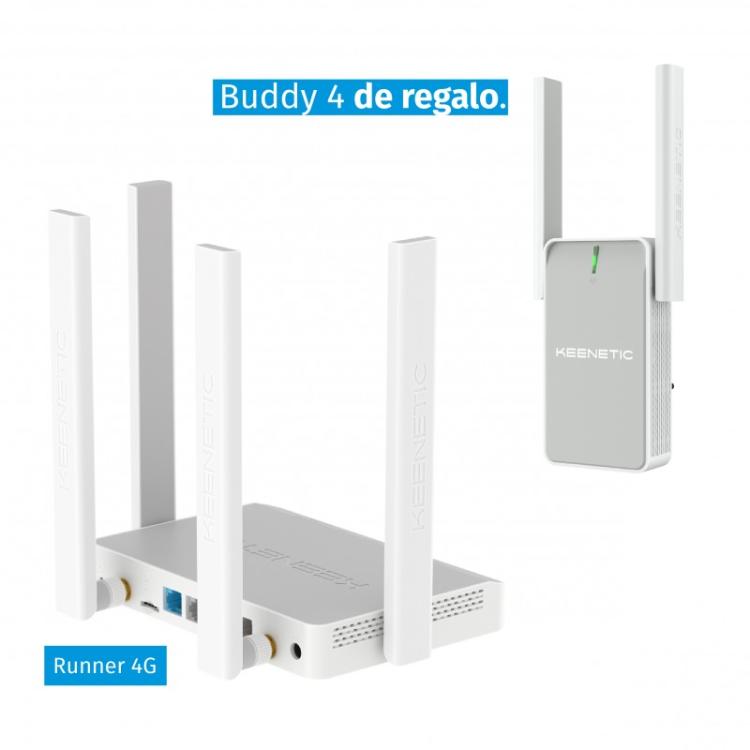 Keenetic - N300 MESH WI-FI 4G MODEM ROUTERPERP 4-PORT SMART SWITCH ILE