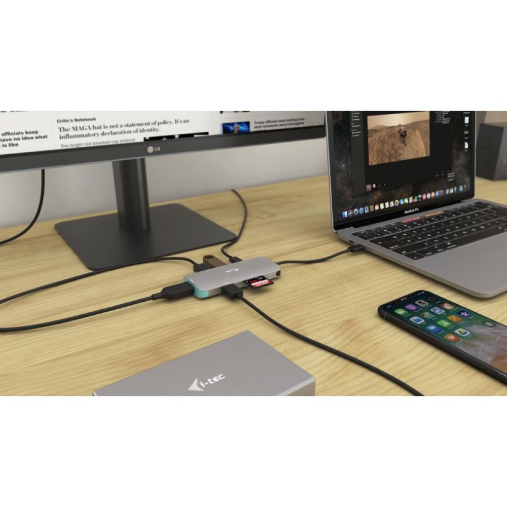 i-tec - Metal USB-C Nano Dock 4K HDMI + Power Delivery 100 W