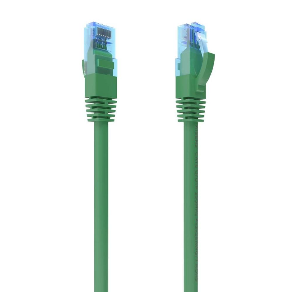 AISENS - Cable De Red Latiguillo RJ45 Cat.6 UTP AWG26 CCA, Verde, 1.5 m