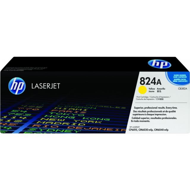 HP - Cartucho de tóner original LaserJet 824A amarillo