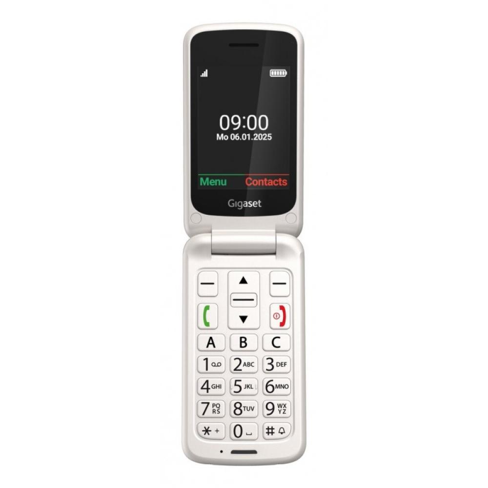 Gigaset - GL595 7,11 cm (2.8") 114 g Blanco Teléfono para personas mayores