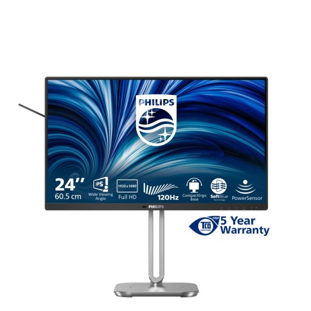 Philips - 4000 series 24B2N4200/00 pantalla para PC 60,5 cm (23.8") 1920 x 1080 Pixeles Full HD LCD Gris