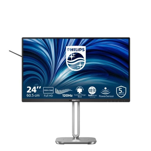 Philips - 4000 series 24B2N4200/00 pantalla para PC 60,5 cm (23.8") 1920 x 1080 Pixeles Full HD LCD Gris