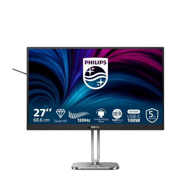 Philips - 27B2U4601/00 pantalla para PC 68,6 cm (27") 2560 x 1440 Pixeles Quad HD LCD Gris