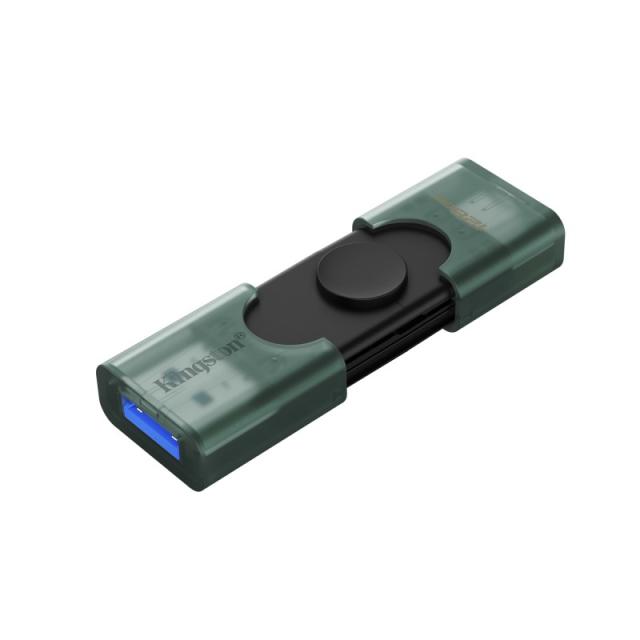 Kingston Technology - DataTraveler 128GB USB-A + USB-C 3.2 Gen 1 DuoG2