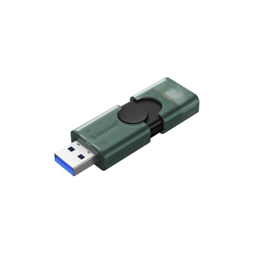 Kingston Technology - DataTraveler 256GB USB-A + USB-C 3.2 Gen 1 DuoG2