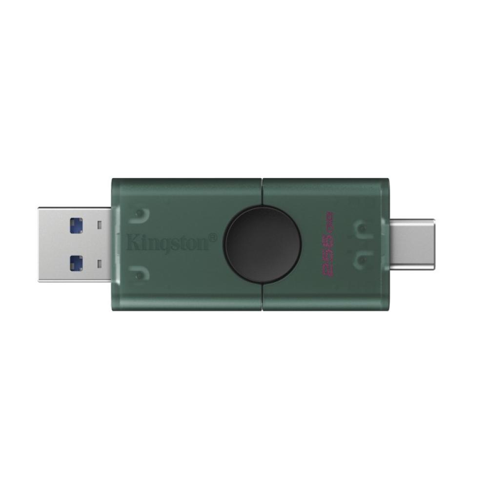 Kingston Technology - DataTraveler 256GB USB-A + USB-C 3.2 Gen 1 DuoG2