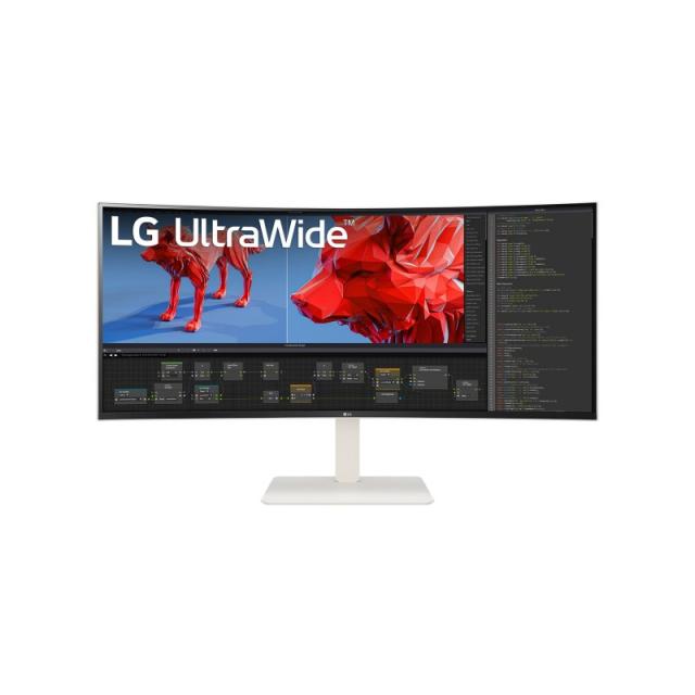 LG - 38BR85QC-W pantalla para PC 96,5 cm (38") 3840 x 1600 Pixeles UltraWide Quad HD+ LCD Blanco