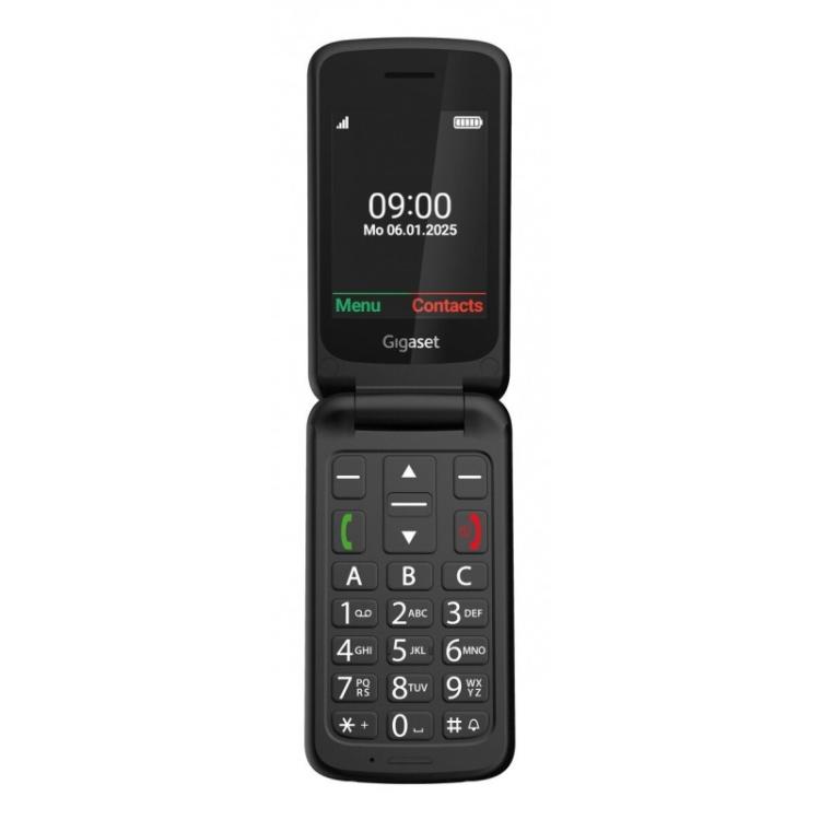 Gigaset - GL595 7,11 cm (2.8") 114 g Negro Teléfono para personas mayores