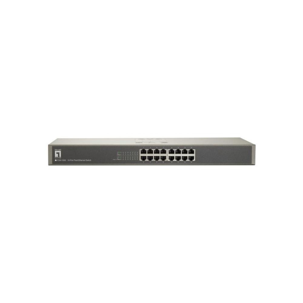 LevelOne - Switch Fast Ethernet de 16 puertos