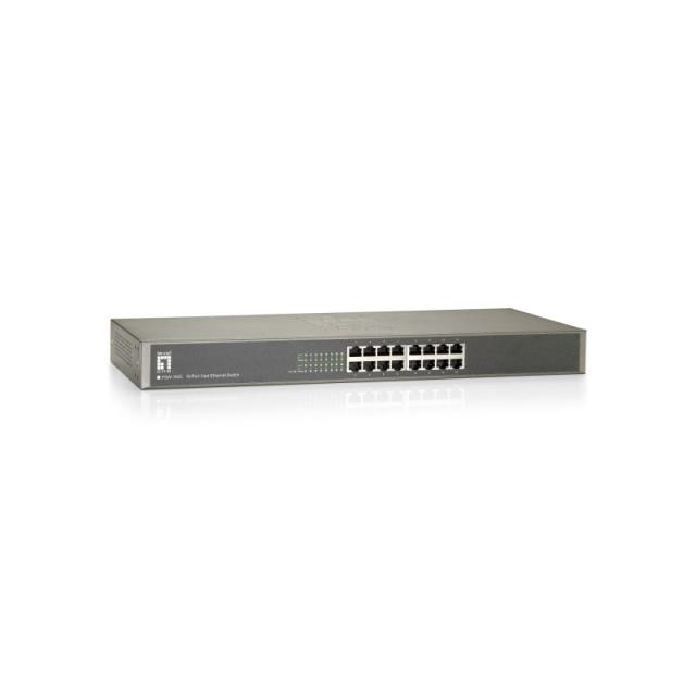 LevelOne - Switch Fast Ethernet de 16 puertos
