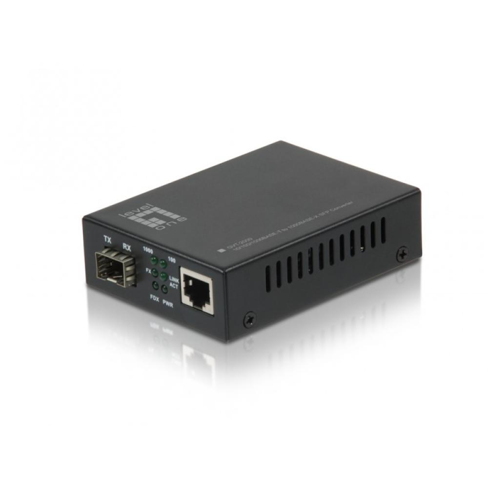 LevelOne - GVT-2000 convertidor de medio 1000 Mbit/s Multimodo Negro
