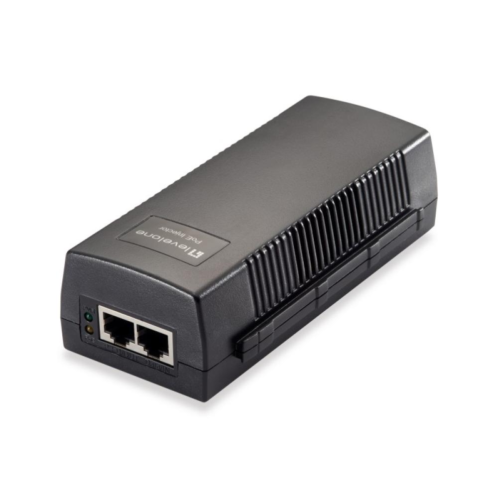 LevelOne - POI-3010 adaptador e inyector de PoE Ethernet rápido, Gigabit Ethernet 52 V