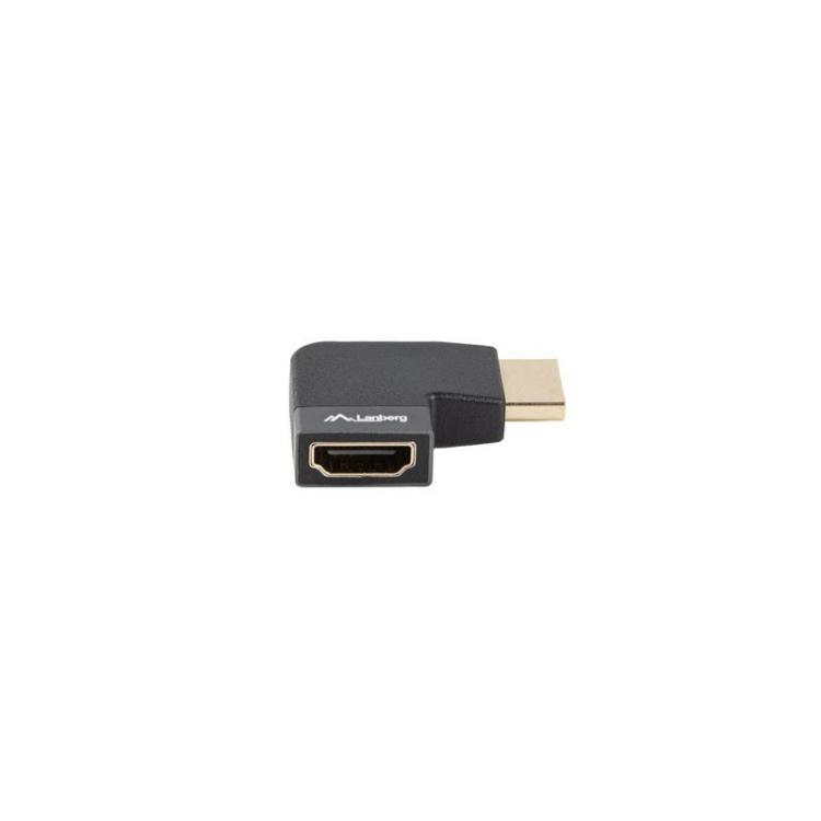 Lanberg - AD-HDMI-10 adaptador de cable de vídeo HDMI tipo A (Estándar) Negro, Plata